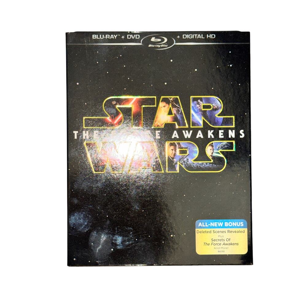 Star Wars Episode VII: The Force Awakens Blu-Ray And DVD Extras W/ Slipcover